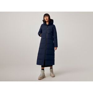 Canada Goose Womens Atlantic Navy Blue Mystique Longline Down Parka Coat Size XS